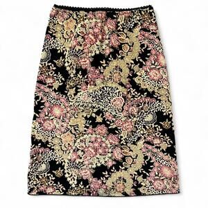 Vintage Floral Tapestry Skirt